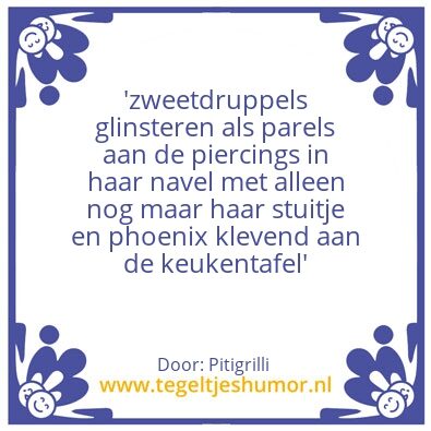 Tegeltje: Niet lullen maar vullen