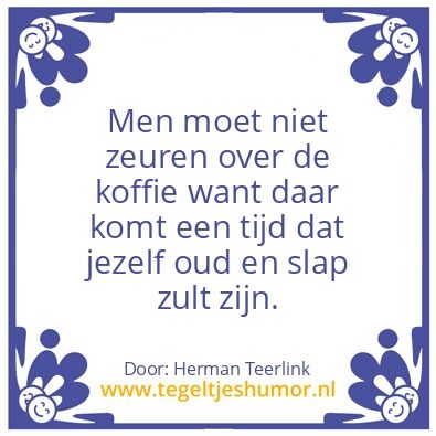 Tegeltje: Koffie