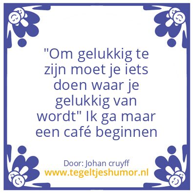 Tegeltje: Geluk