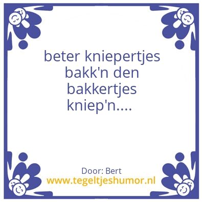 Tegeltje: Kniep