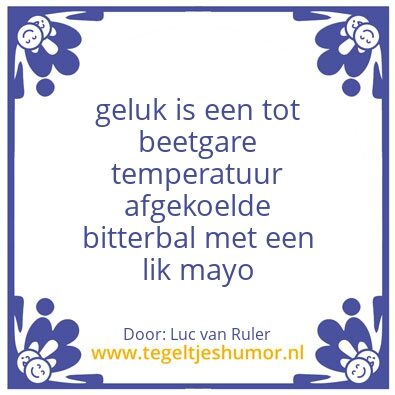 Tegeltje: Bitterbal