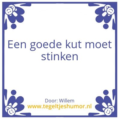 Tegeltje: Kut
