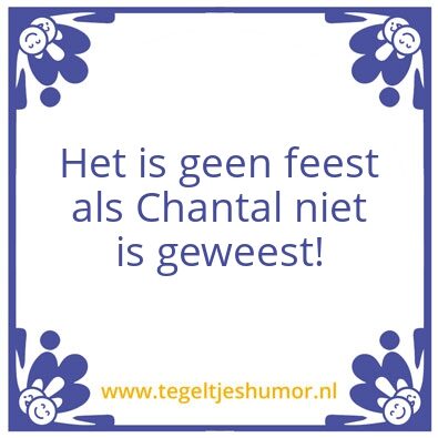 Tegeltje: Chanty