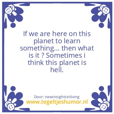 Tegeltje: heaven is a good place