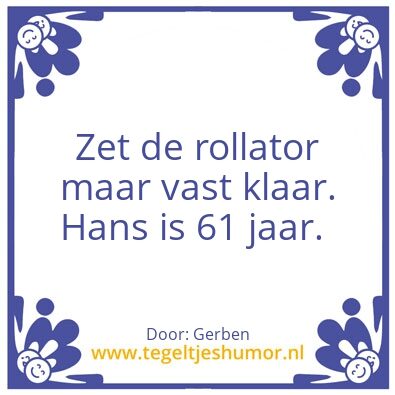 Tegeltje: Hans