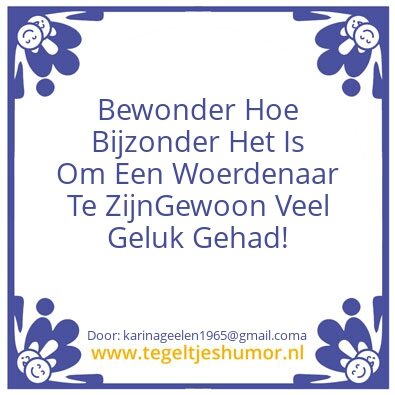 Tegeltje: Woerdenaar