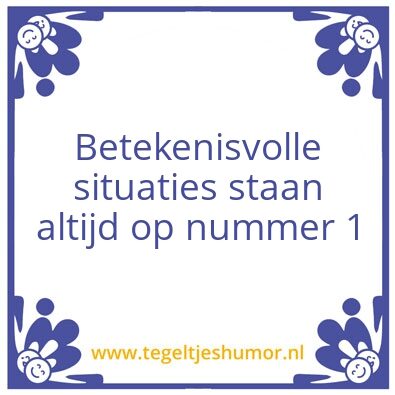 Tegeltje: tegel