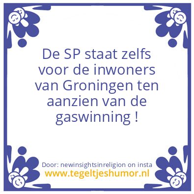 Tegeltje: SP party,