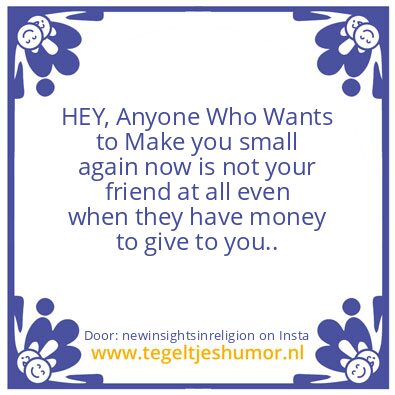 Tegeltje: This Is Your Calling Too.