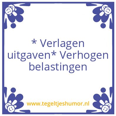 Tegeltje: Procyclisch laagconjunctuur