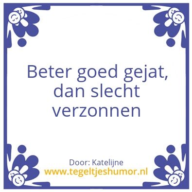 Tegeltje: Regels