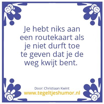 Tegeltje: Routekaart