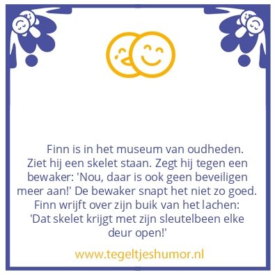 Tegeltje: In het museum