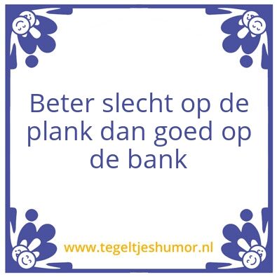 Tegeltje: Tegel