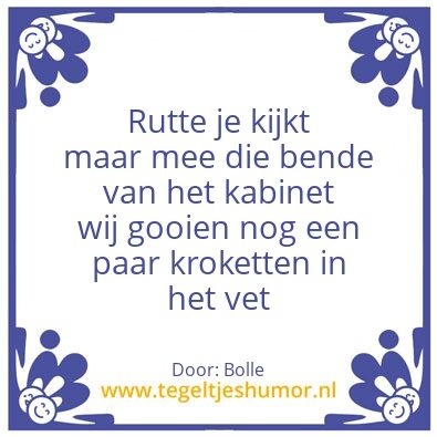 Tegeltje: Bolle