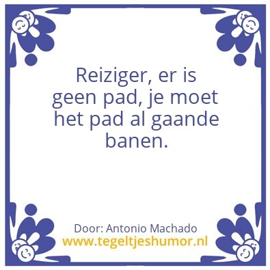 Tegeltje: De reis