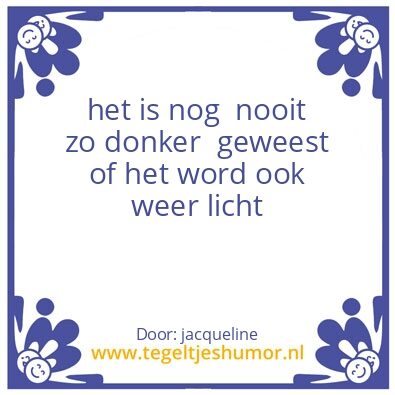 Tegeltje: spreuken