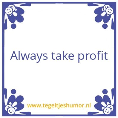 Tegeltje: profit