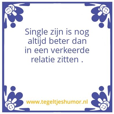 Tegeltje: Single