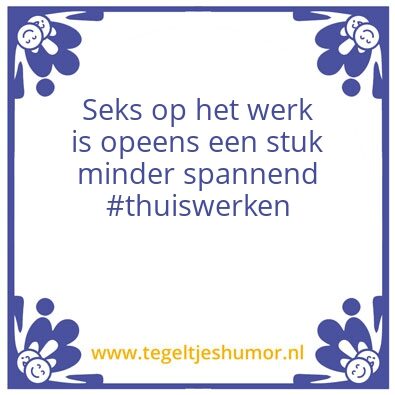 Tegeltje: Corona humor