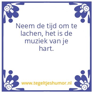 Tegeltje: Lachen