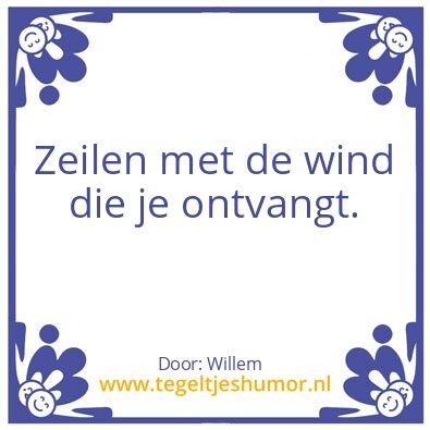 Tegeltje: spreuk