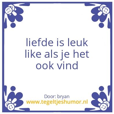 Tegeltje: hoi