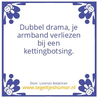 Tegeltje: Dubbel Drama