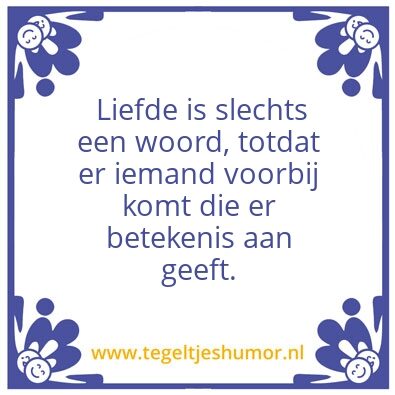 Tegeltje: Tegel