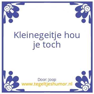 Tegeltje: Joop