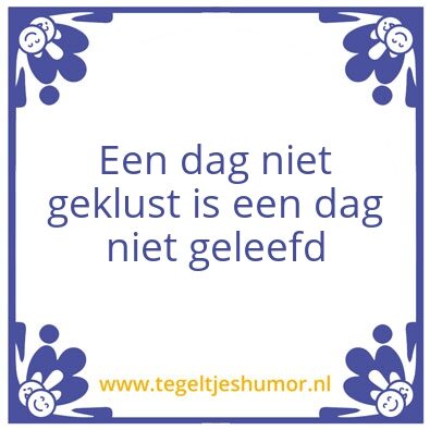 Tegeltje: Klus