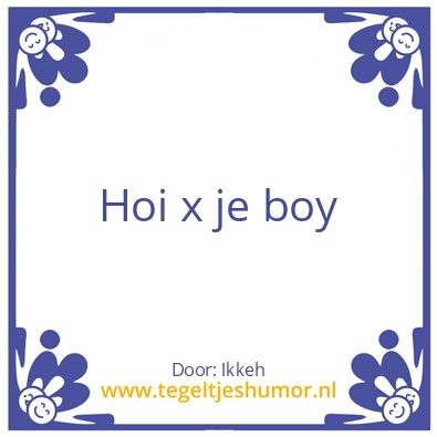 Tegeltje: Fleur