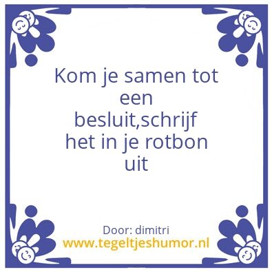 Tegeltje: scholing