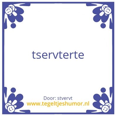 Tegeltje: wieurhwiehr