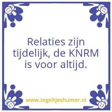 Tegeltje: Knrm