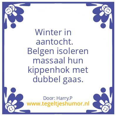 Tegeltje: België