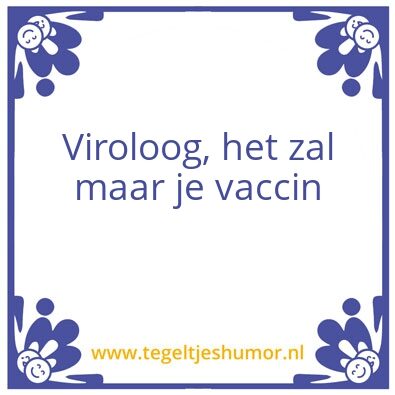 Tegeltje: Vaccin