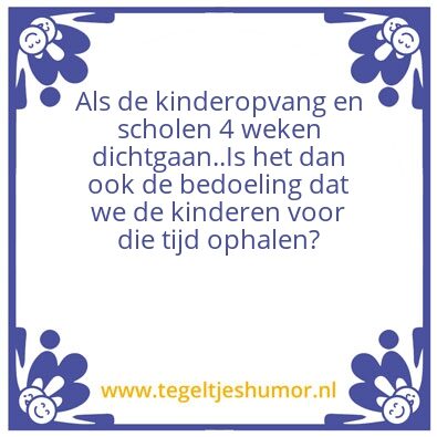 Tegeltje: Corona