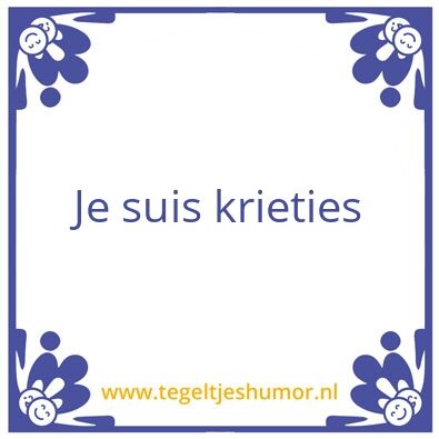Tegeltje: Krieties