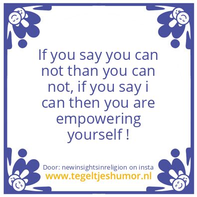 Tegeltje: Now You Know