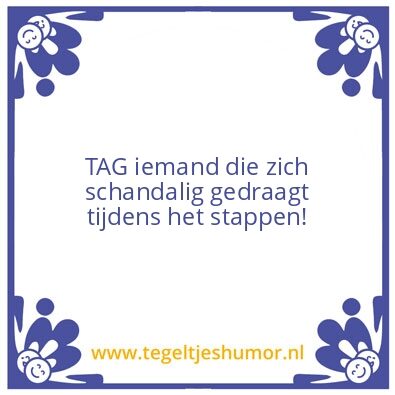 Tegeltje: Stappen