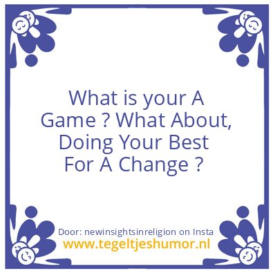 Tegeltje: Can’t Stand Up For Yourself ?