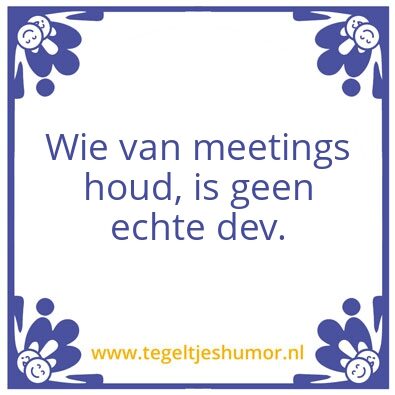 Tegeltje: devmeme