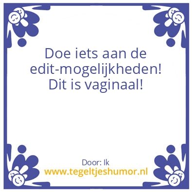 Tegeltje: Layout