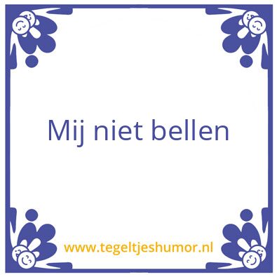 Tegeltje: Eindelijk weekend