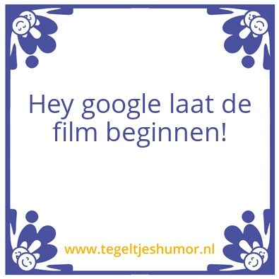 Tegeltje: Netflix en chill!