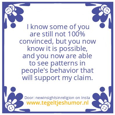 Tegeltje: NOBODY IS SUPERIOR !