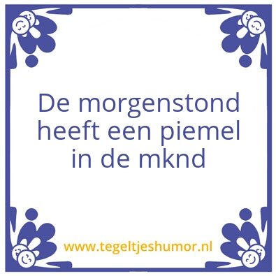 Tegeltje: Hi