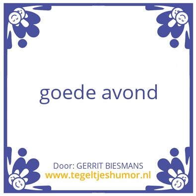 Tegeltje: gerrit