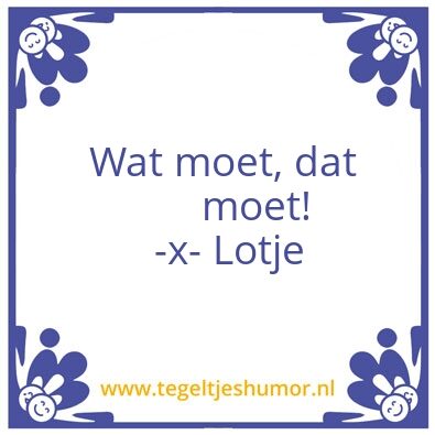 Tegeltje: Lotje